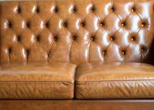 full-grain leather sofa
